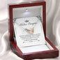 "To My Badass Daughter" Joined Hearts Necklace Gifts Christmas, on Birthday Luxury necklace