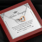 "To My Badass Daughter" Joined Hearts Necklace Gifts Christmas, on Birthday Luxury necklace