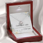 Unbiological Sister Naomi Had Ruth Mary Had Elizabeth And I Have You Love Knot Necklace – Unbiological Sister Gifts Mahogany Luxury Box