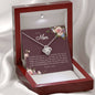 Gifts Mom Love Knot Gift Necklace Pendant Day Birthday Love Crystal Daughter Mothers Women Jewelry Silver include Mahogany style Luxury box Wedding Day, Gift For Daughter Gifts Christmas, on Birthday ASIN: B08XWS4DHW