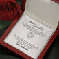 Meaningfull Personalized To my Daughter Necklace for Her Valentines Birthday Gift Love Knot Necklace for Women with Message Card include Standard Box Wedding Day, Gift For Daughter Gifts Christmas, on