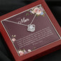 Gifts Mom Love Knot Gift Necklace Pendant Day Birthday Love Crystal Daughter Mothers Women Jewelry Silver include Mahogany style Luxury box Wedding Day, Gift For Daughter Gifts Christmas, on Birthday ASIN: B08XWS4DHW