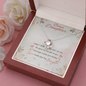Bonus Daughter I Didn’t Give You The Gift Of Life Life Gave Me The Gift Of You Stepdaughter Love Knot Necklace