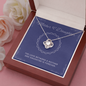 Meaningfull Personalized Custom Love Knot Necklace Jewelry For Birthday Graduation Valentines Unique Gift For Daughter Personal Message Card From Mom include Standard Box Wedding Day, Gift For Daughte ASIN: B08XVNZ9Y2
