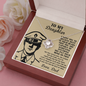 Police Dad To My Daughter Necklace Soldier From Dad for Daughter, Military Daughter necklace from Dad