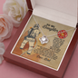 Firefighter Dad To My Daughter I Want You To Believe Deep In Your Heart Love Knot Necklace Mahogany Luxury Box (x1) 53.95 Otalyykhungquatroi14-10_33