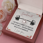 To My Swolemate I Just Want To Cuddle Lift Heavy Eat Clean Talk Dirty Funny Love Knot Necklace