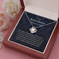 Meaningfull Love Knot Necklace, To My Soul Sister & Best Friend, Soul Sister Necklace, Best Friend Gift, Thank You Gift for Friend, Best Friend Birthday include Standard Box