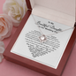 To My Daughter On Her Wedding Day Necklace, to Bride from Mum, Daughter's Wedding Day Necklace, Wedding Card for Daughter Custom Nghề nghiệp