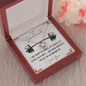 To My Swolemate I Just Want To Cuddle Lift Heavy Eat Clean Talk Dirty Funny Love Knot Necklace