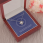 Meaningfull Personalized Custom Love Knot Necklace Jewelry For Birthday Graduation Valentines Unique Gift For Daughter Personal Message Card From Mom include Standard Box Wedding Day, Gift For Daughte ASIN: B08XVNZ9Y2