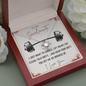 To My Swolemate I Just Want To Cuddle Lift Heavy Eat Clean Talk Dirty Funny Love Knot Necklace