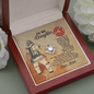 Firefighter Dad To My Daughter I Want You To Believe Deep In Your Heart Love Knot Necklace Mahogany Luxury Box (x1) 53.95 Otalyykhungquatroi14-10_33