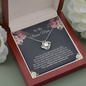 Bonus Mom Necklace, Love Knot Necklace, Jewelry To Mom, Women Bonus Mom Gift, Mother's Day Gift for Step Mom, Stepmother Necklace, Second Mom,Adoptive Mom, Foster Mom Gift, Birthday Stepmom ll1
