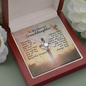 To My Dearest Granddaughter Love Knot Pendant Necklaces - Gift For Granddaughter Mahogany Luxury Box ASIN: B09JGGCD7H