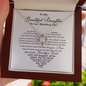 To My Daughter On Her Wedding Day Necklace, to Bride from Mum, Daughter's Wedding Day Necklace, Wedding Card for Daughter Custom Nghề nghiệp