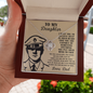 Police Dad To My Daughter Necklace Soldier From Dad for Daughter, Military Daughter necklace from Dad