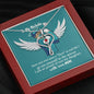 Gifts to My Daughter Necklace Custom Name Nurse Personalized to My Daughter Nurse Stethoscope Necklace to My Angel Nurse from Mom - Daughter Hero in Real Life with Red Swarovski® Crystal