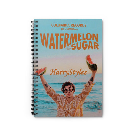 Inspirational to My Son Columbia Records Presents Watermelon Sugar Harry Family Friend Gift On Birthday, Spiral Notebook - Ruled Line
