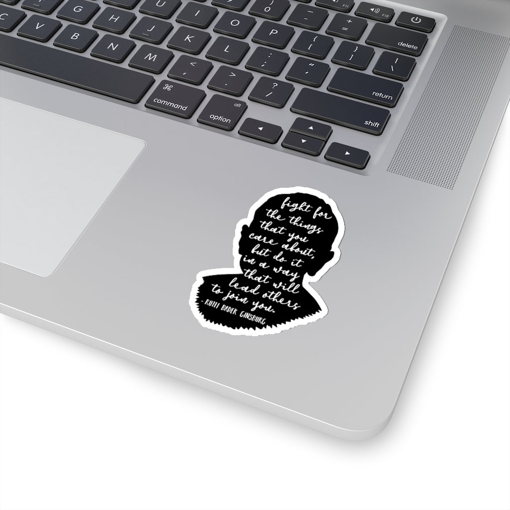 1 Pcs Sticker Decor Ruth Bader Ginsburg Quote Kiss-Cut Stickers, Notorious RBG Sticker Laptop Decal, Stickers for Hydroflask, Cell Phones, Ruth Bader Ginsburg size custom Sticker for Laptop Decal Wall ASIN: B08XTYCWLZ