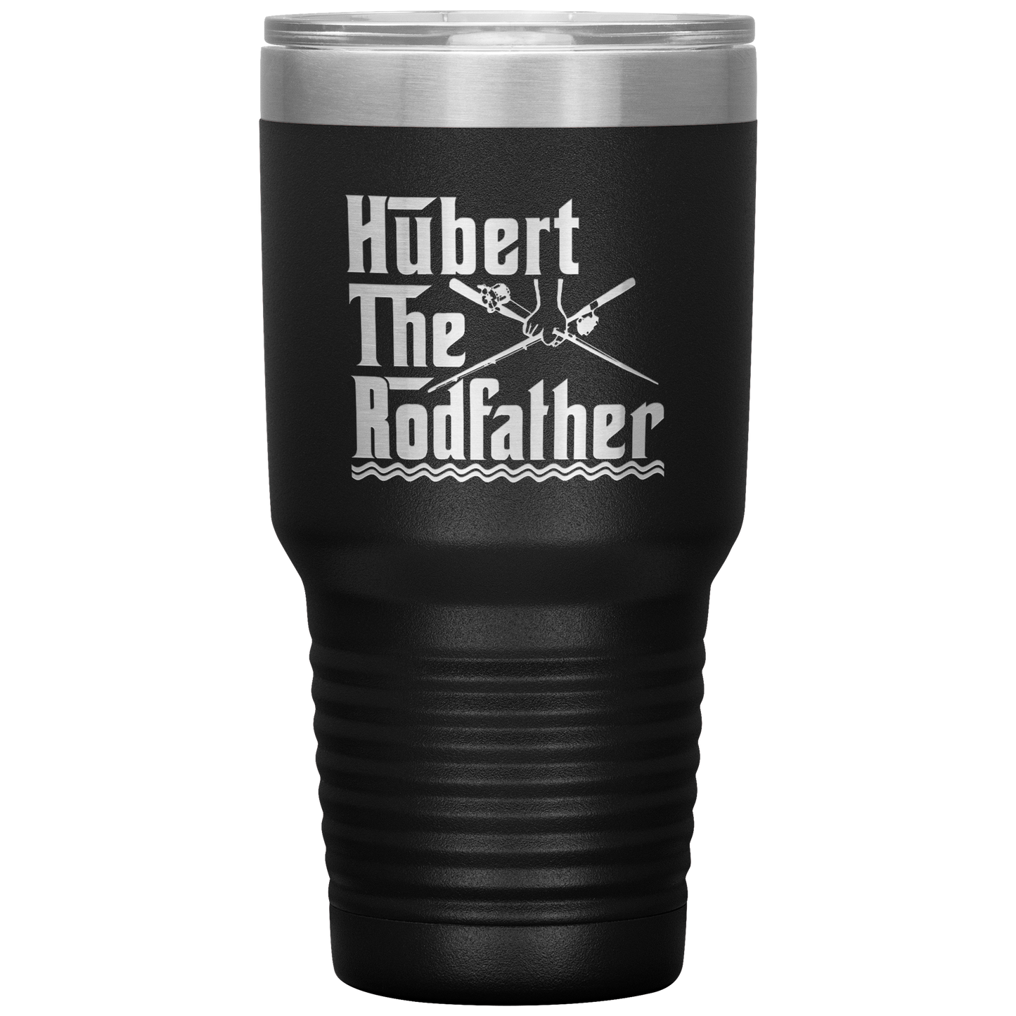 Hubert the Rodfather Sweet quote Personalized Fishing Tumbler For Dad The Rodfather Travel Mug Fathers Day Gift from Daughter or Son 30oz Stainless Steel Laser Etched Gifts Birthday, On Christmas Cool Color 1 ASIN: B08FDJQGZ8
