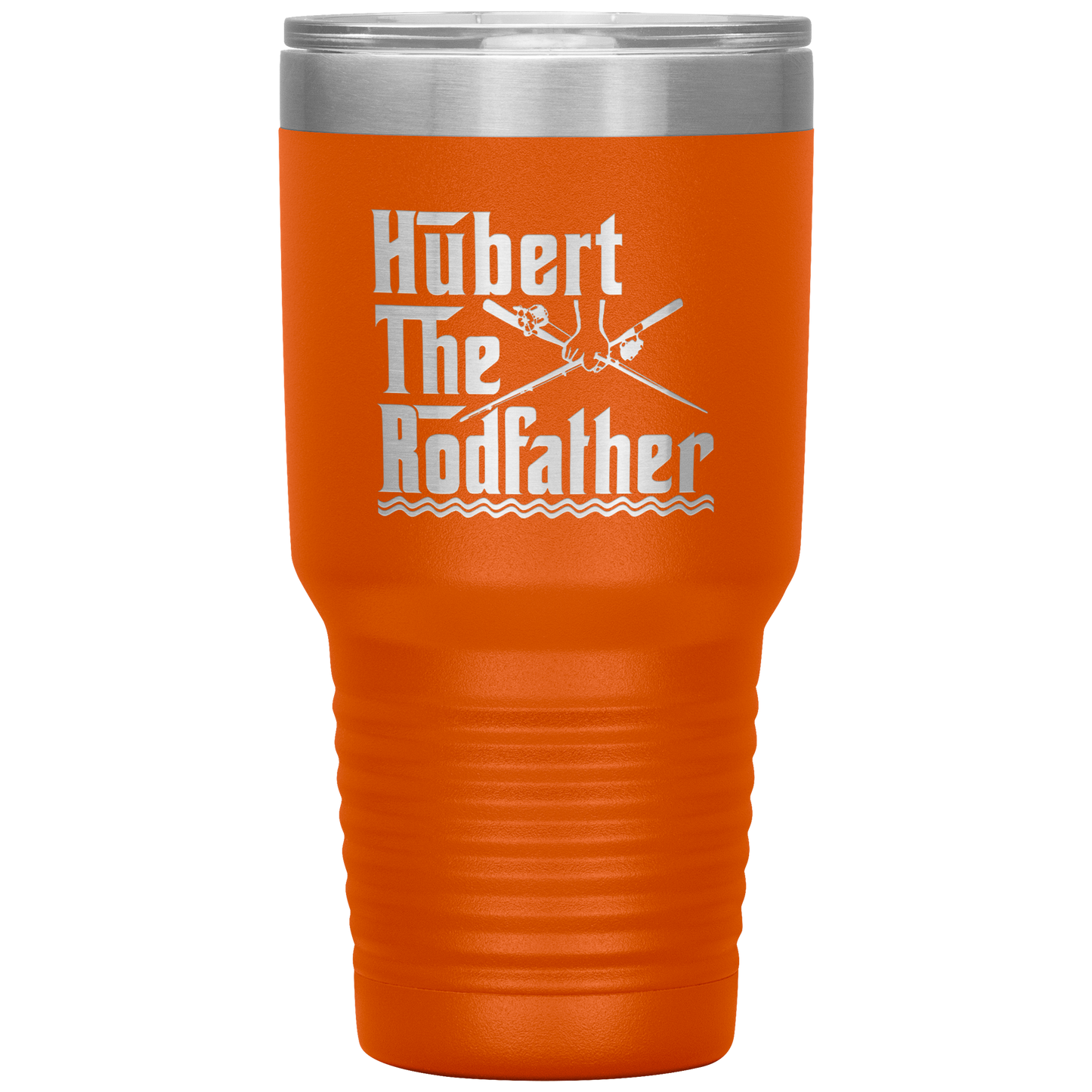 Hubert the Rodfather Sweet quote Personalized Fishing Tumbler For Dad The Rodfather Travel Mug Fathers Day Gift from Daughter or Son 30oz Stainless Steel Laser Etched Gifts Birthday, On Christmas Cool Color 1 ASIN: B08FDJQGZ8