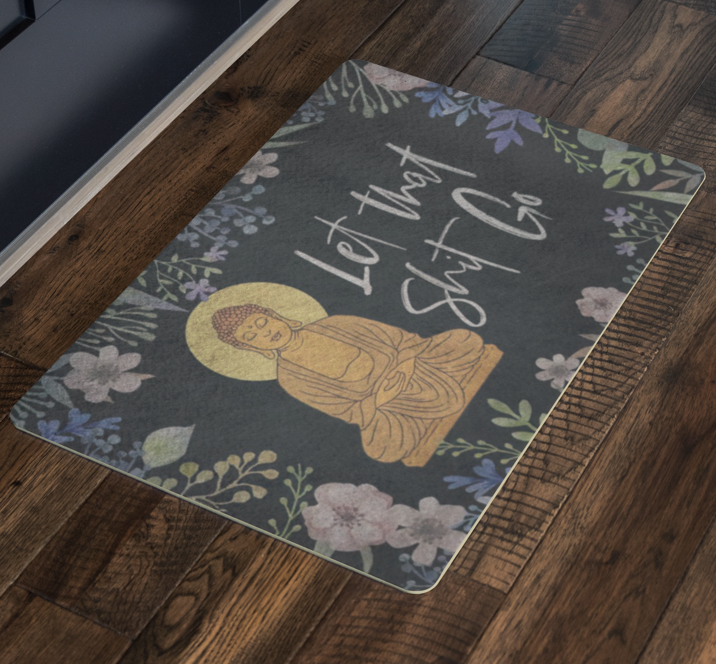 Mats Funny Welcome Floral Doormat Tropical Door mat Welcome Mat Housewarming Gift Let That Shit Go Doormat Unique Doormat Humor Mat New House Doormats 48-03 Gifts for Mom, Girlfriend, Dad, Wife Home O