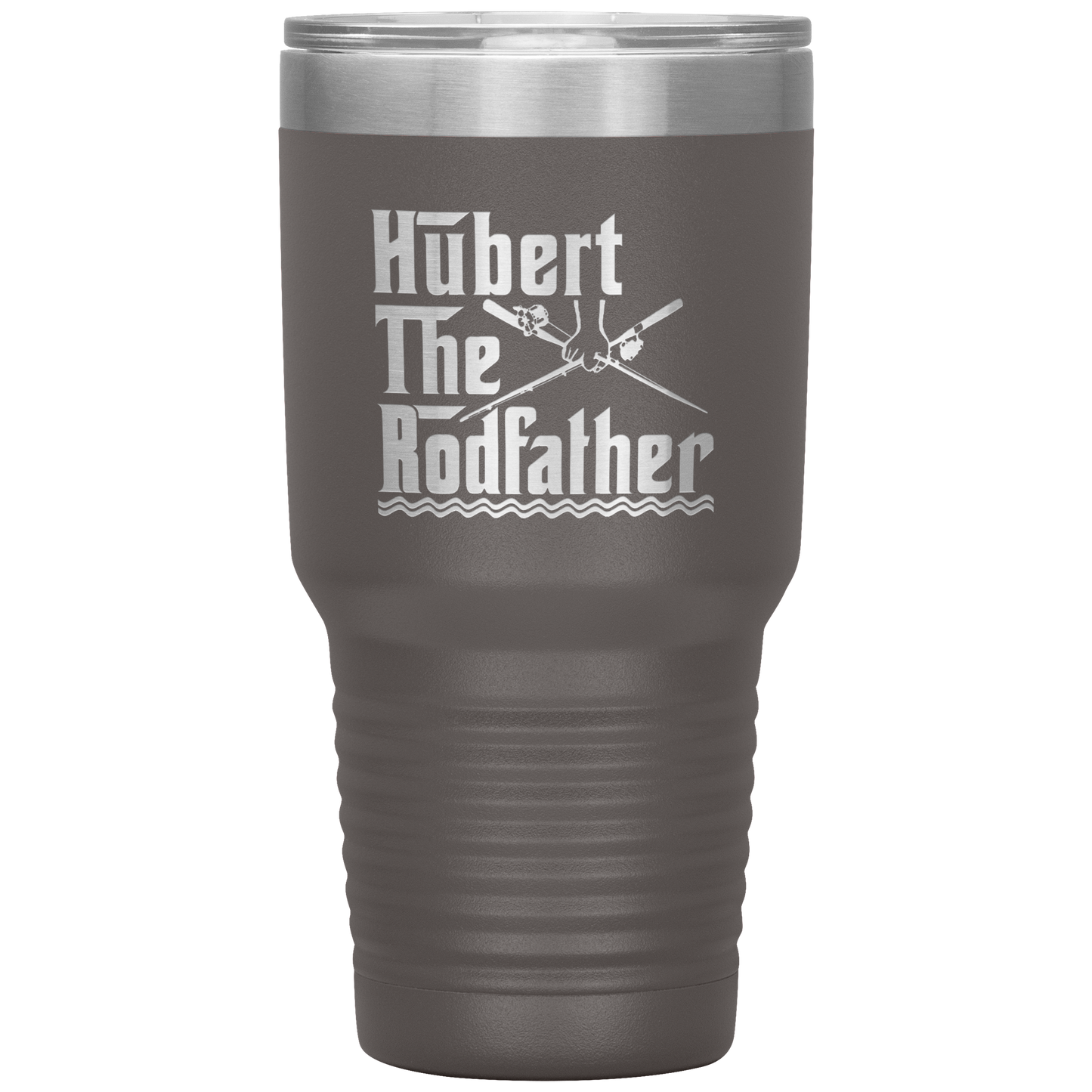 Hubert the Rodfather Sweet quote Personalized Fishing Tumbler For Dad The Rodfather Travel Mug Fathers Day Gift from Daughter or Son 30oz Stainless Steel Laser Etched Gifts Birthday, On Christmas Cool Color 1 ASIN: B08FDJQGZ8