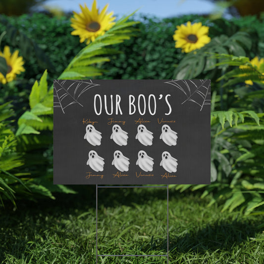 Plastic Yard Sign Halloween 30092023