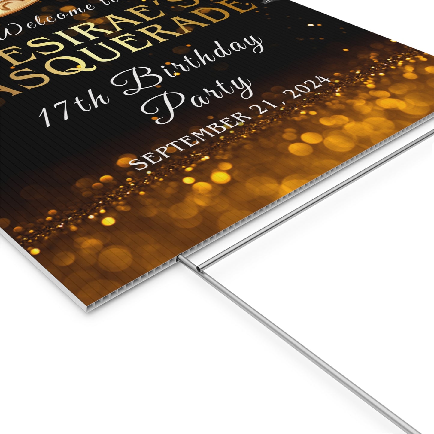 Copy of Plastic Yard Sign mockup Masquera