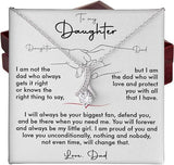 NACIE VARILFLOW To My Beautiful Daughter Gifts, Amazing Gifts To Daughter From Dad, Necklace To My Daughter From Mom, Graduation Christmas Jewelry Gifts To My Daugther With Message Card and Gift Box