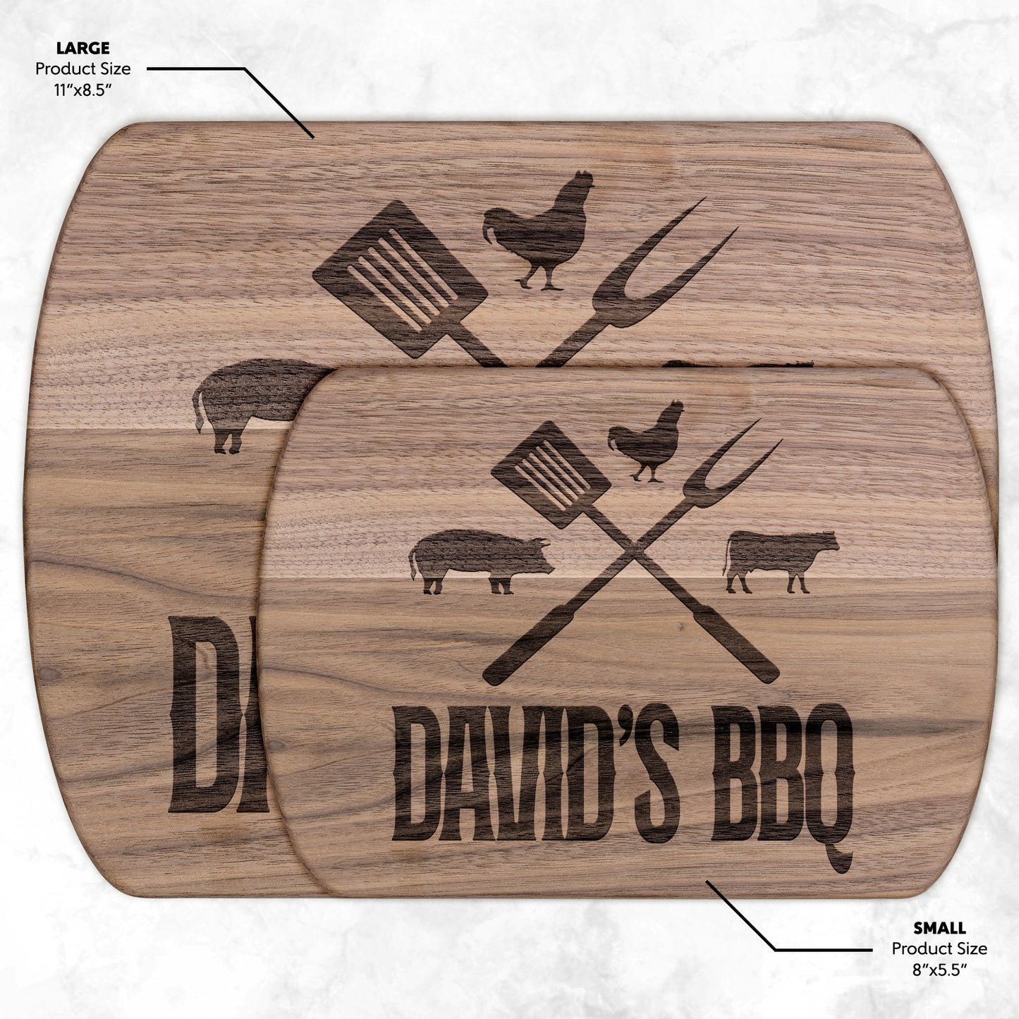 DadBBQ mẫu 7 gà bò lượn Thớt teelaunch version ngang