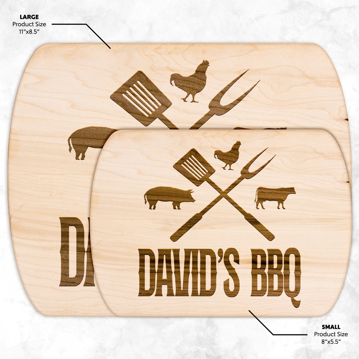 DadBBQ mẫu 7 gà bò lượn Thớt teelaunch version ngang