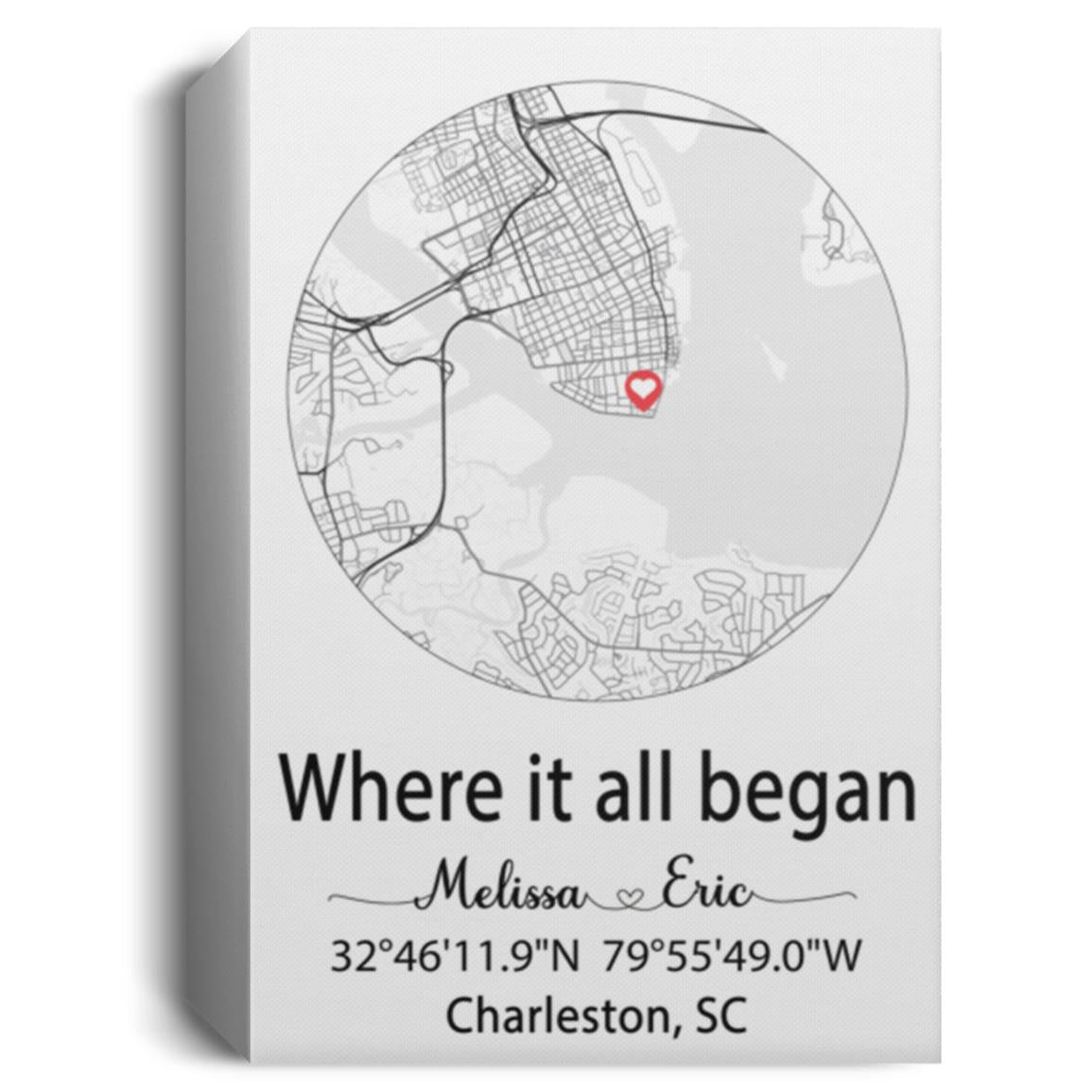 Charleston SC 114-5852730-8752201 cv812 CANPO15 Deluxe Portrait Canvas 1.5in Frame