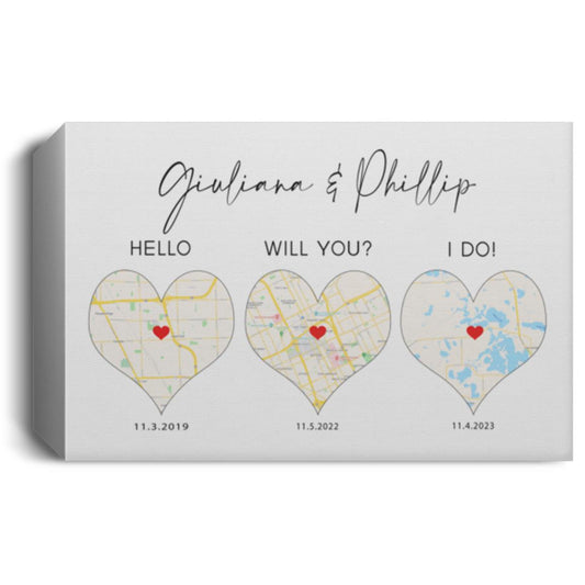 Giuliana & Phillip cv12818 CANLA15 Deluxe Landscape Canvas 1.5in Frame