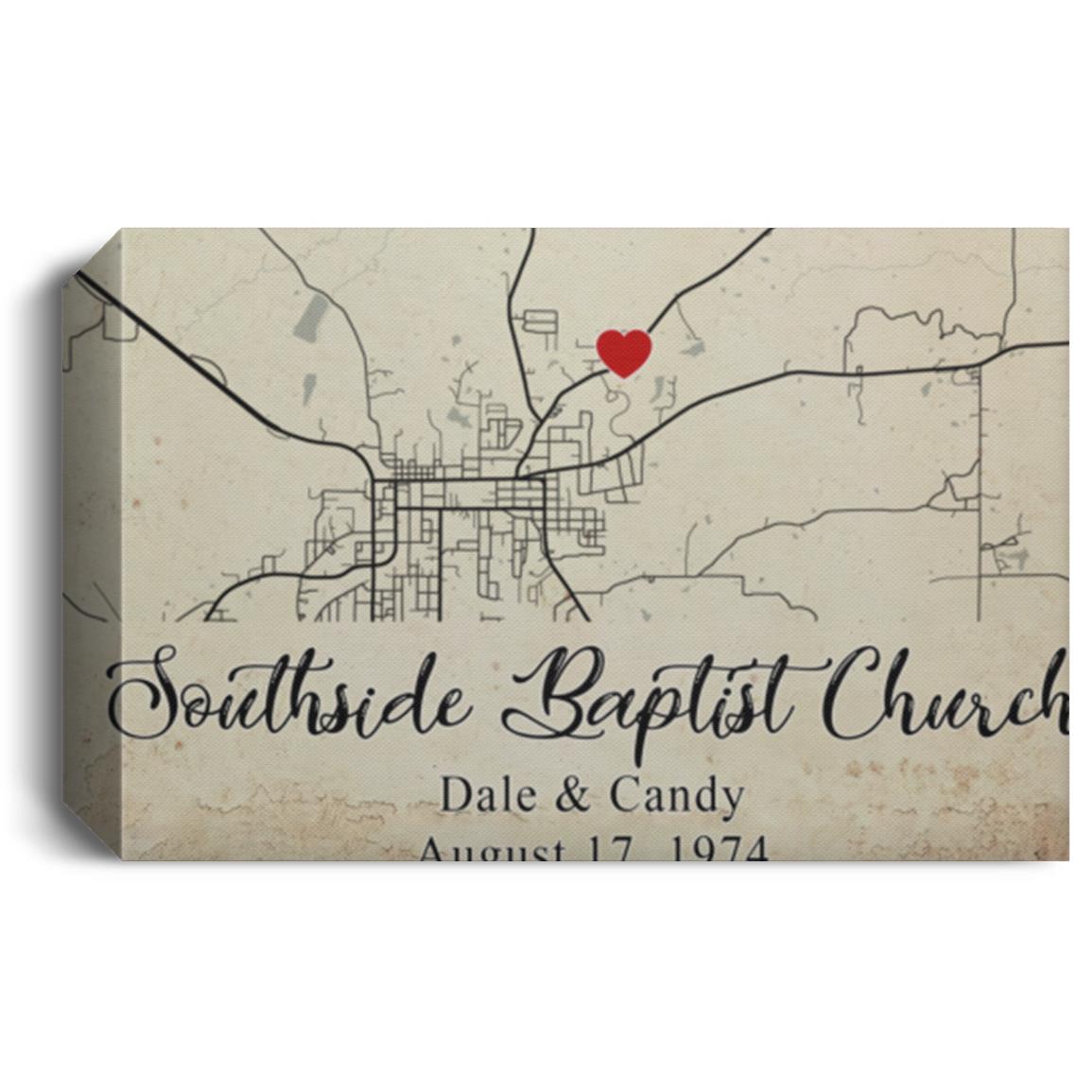 Southside Baptist cv1218 113-8382826-6778633 CANLA15 Deluxe Landscape Canvas 1.5in Frame