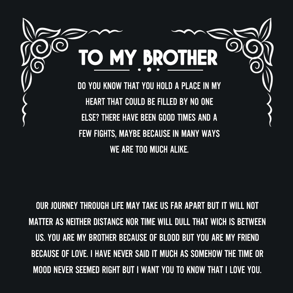 VIRAGIL Gifts Gift for Brother, Brother Birthday Gift, Brother Gift Ideas, Christmas Gift, Gift for Him, Meaningful Gift for My Brother Cubanforbrother11082022_26