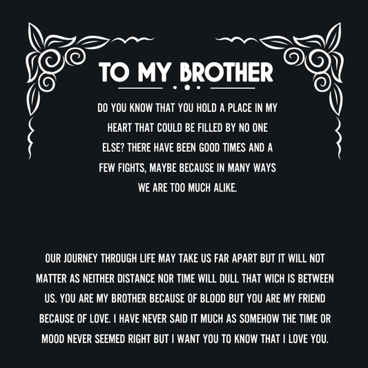 VIRAGIL Gifts Gift for Brother, Brother Birthday Gift, Brother Gift Ideas, Christmas Gift, Gift for Him, Meaningful Gift for My Brother Cubanforbrother11082022_26