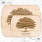 Khắc côuplename Tree thớt Teelaunch mẫu 14 version ngang