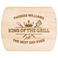 KingoftheGrill mẫu 13 Thớt teelaunch version ngang