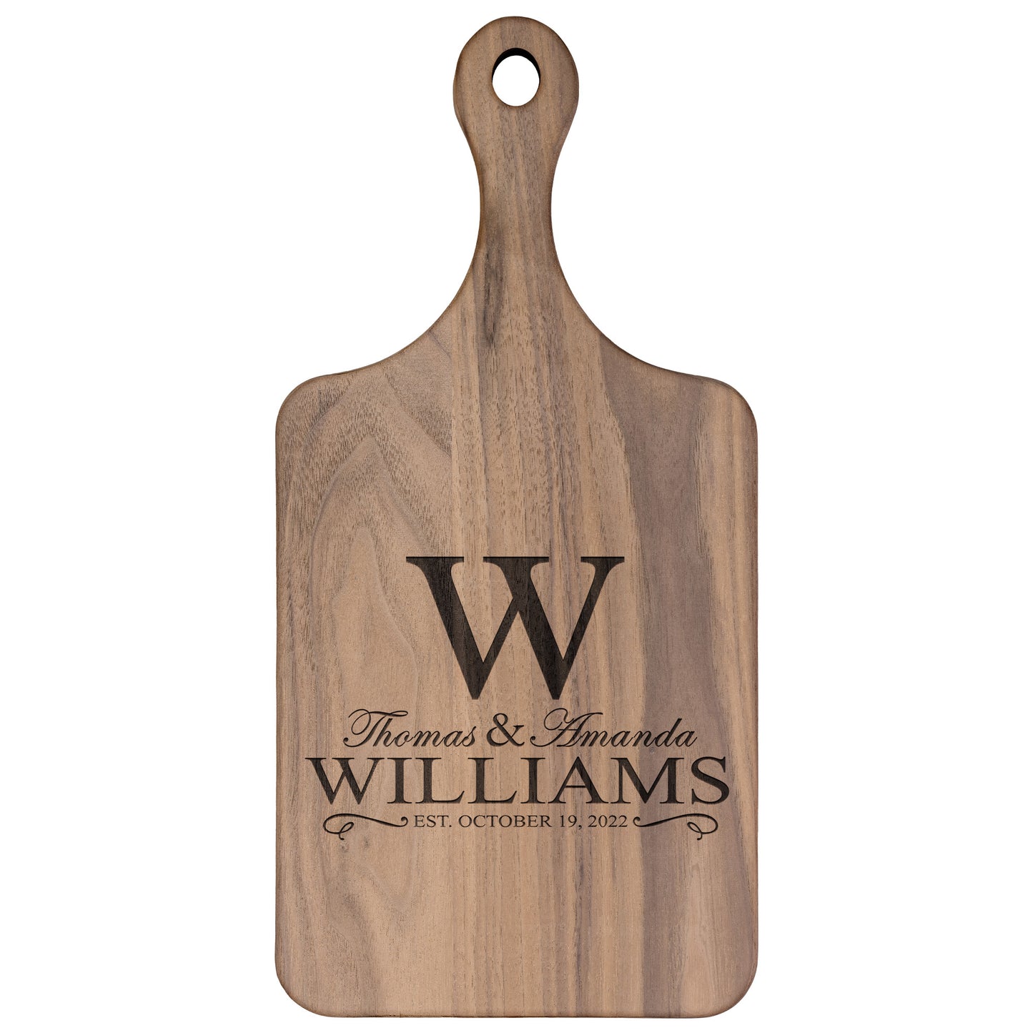 Williams mẫu 5 tên couple Thớt teelaunch version dọc