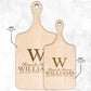 Williams mẫu 5 tên couple Thớt teelaunch version dọc