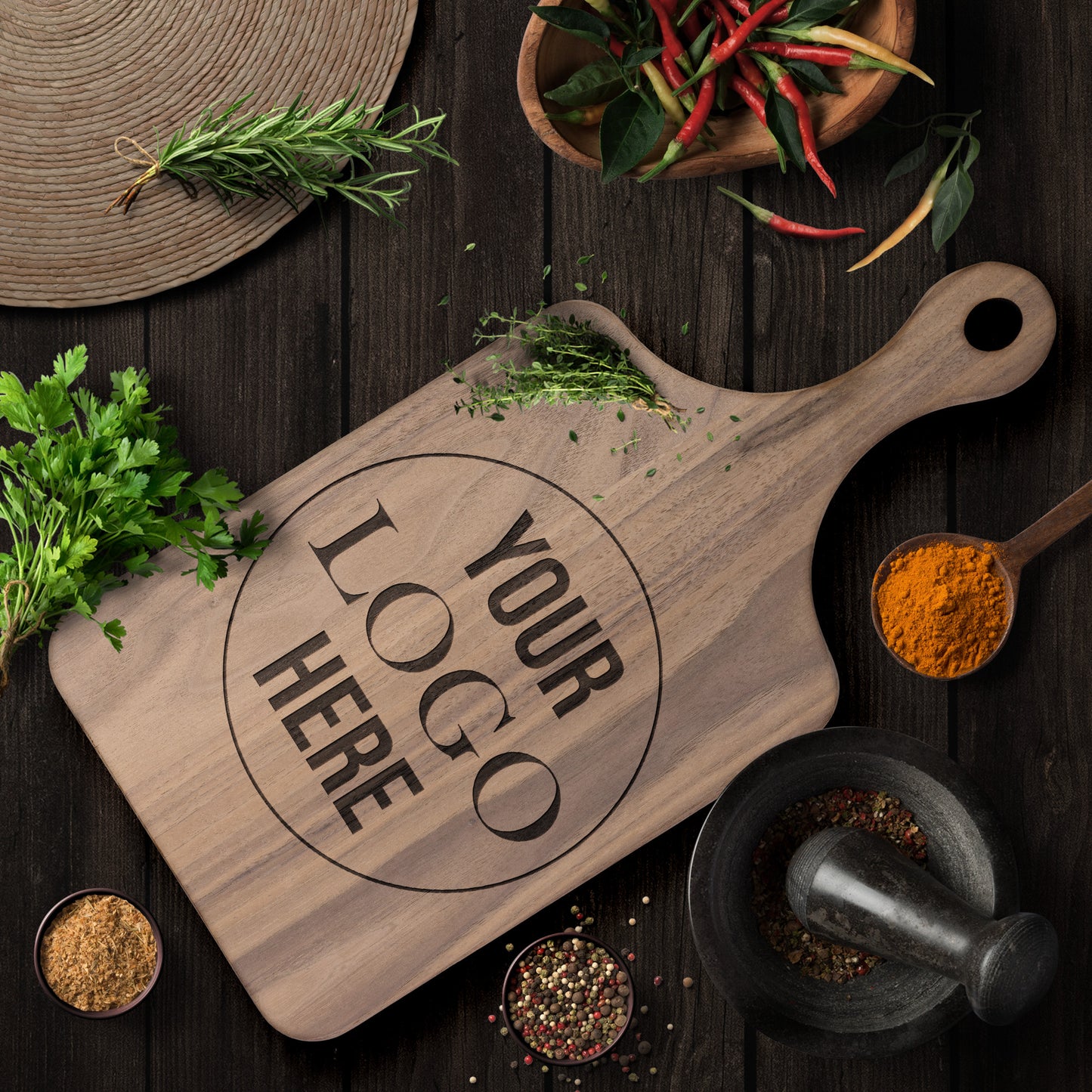 Your logohere mẫu 12 Thớt teelaunch version dọc