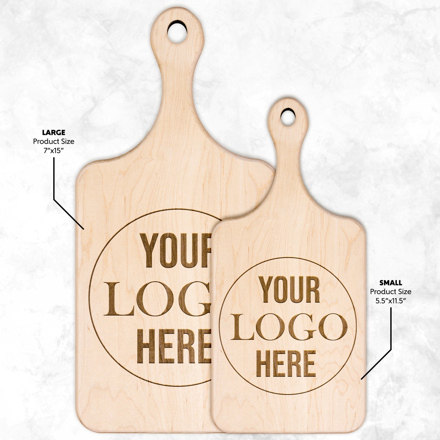 Your logohere mẫu 12 Thớt teelaunch version dọc