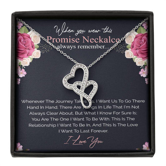 Super gift Promise Necklace for Girlfriend from Boyfriend, For Couples, Promise Necklace for Her, Girlfriend Anniversary, Gift for Girlfriends Birthday on Christmas, Brithday, Vacation Gifts