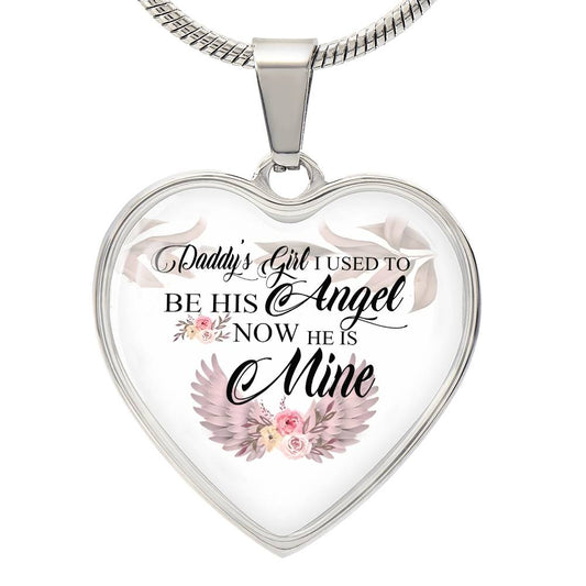 ohyespheteme10-9_413 Gifts Daddy's Girl I Used to Be His Angel Now He Is Mine Heart Pendant