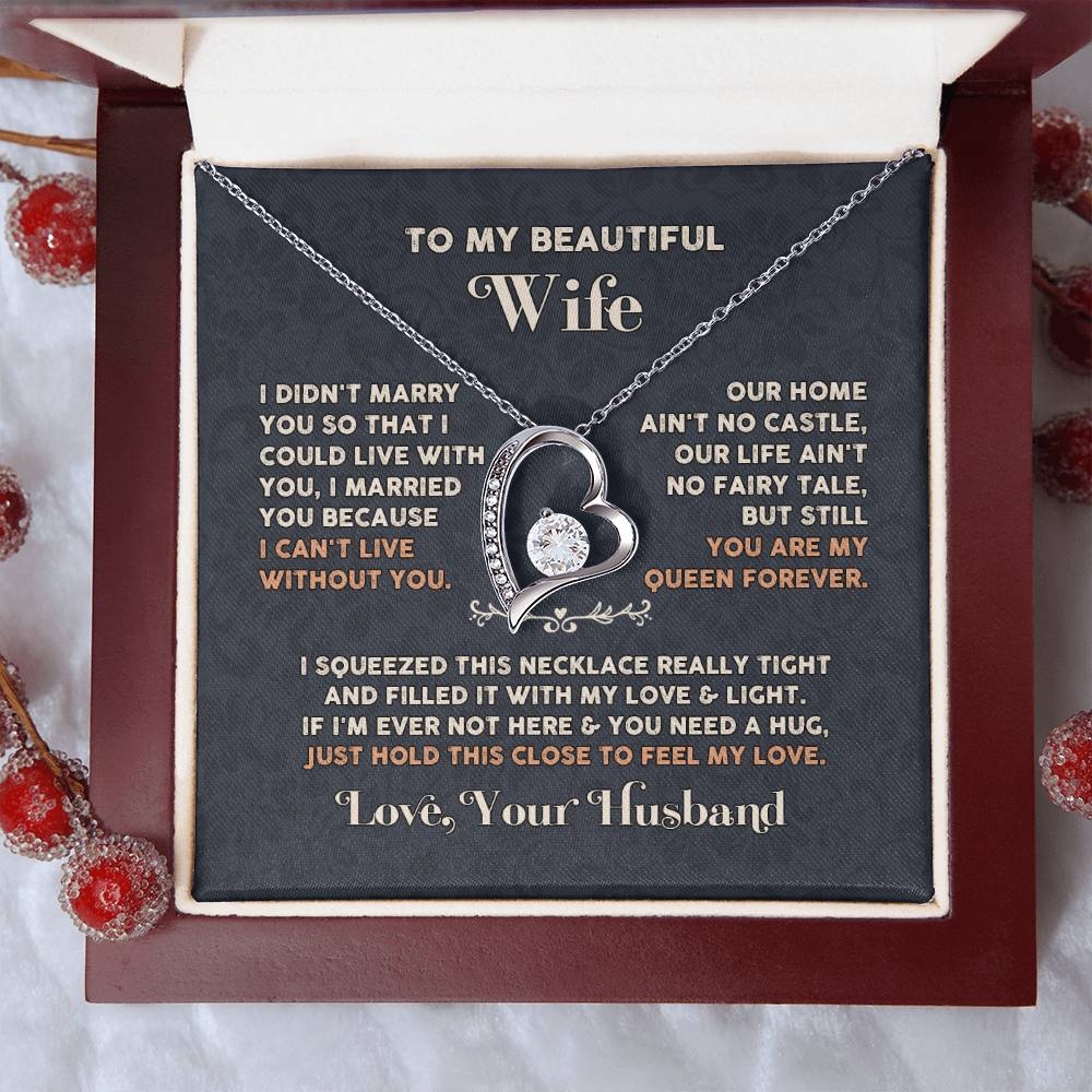 Wife love you Husaband Forever Love not Earing Template