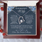 To My Wife Jewelry – Forever Love Necklace, Romantic Gift for Her, The Greatest Blessing in My Life, Perfect for Birthday, Christmas, Anniversary, or Valentine’s Day