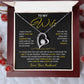 To My Wife Jewelry – Forever Love Necklace, Romantic Gift for Her, The Greatest Blessing in My Life, Perfect for Birthday, Christmas, Anniversary, or Valentine’s Day