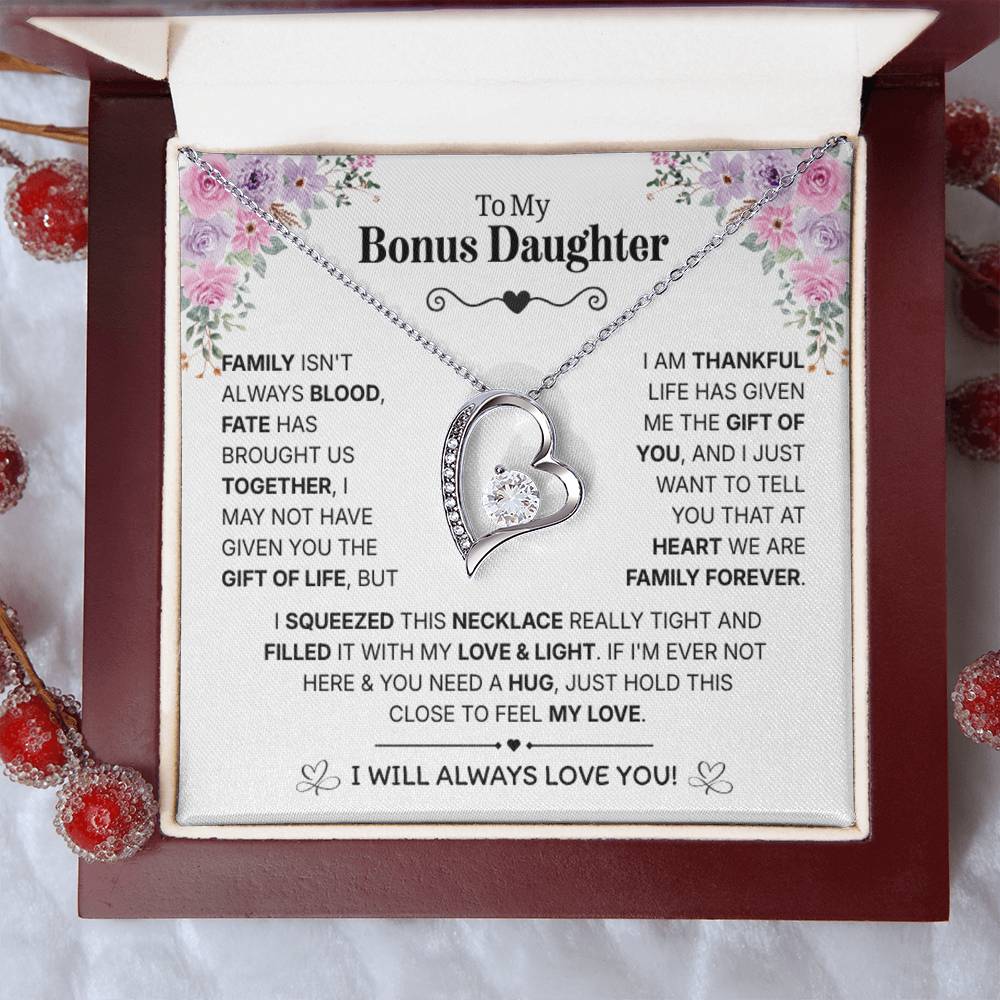 To My Daughter Necklace from Dad – Christmas Gift for Daughter or Daughter-in-Law, Birthday Jewelry for Women, Valentine's Day & Mother's Day Present